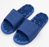 Массажные тапочки аккупунктурные Карта Стопы, шиацу, синие