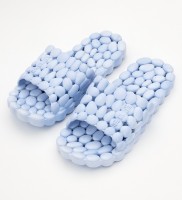 Массажные тапочки для бассейна и пляжа, Каучуковые, Массажеры-тапочки для дома и дачи, голубые