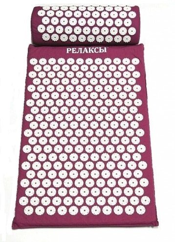 Набор аппликатор Кузнецова коврик + валик, фиолетовый
