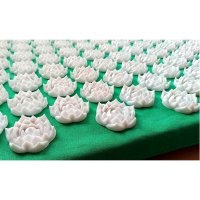 Коврик аппликатор Кузнецова Лотос менее острые, зеленый