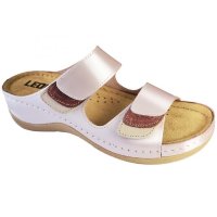 904 | ЖЕНСКИЕ ТАПОЧКИ-САБО ПЕРЛАМУТРОВЫЙ