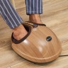 Роликово-компрессионный массажер для ног электрический с ИК-прогревом , цвет сандаловое дерево