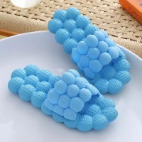 Массажные тапочки акупунктурные женские, мужские Облачко, голубые