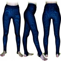 Спортивные леггинсы Муары-М, цвет основы  Бирюзовый