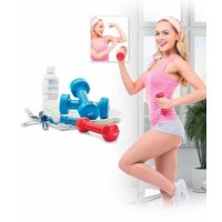 Гантель обрезиненная 4 кг, красная