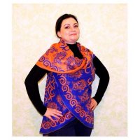 Пончо кейп накидка (круглая) 7