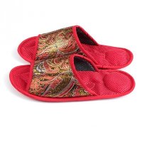 Массажные тапочки Красные-Узоры