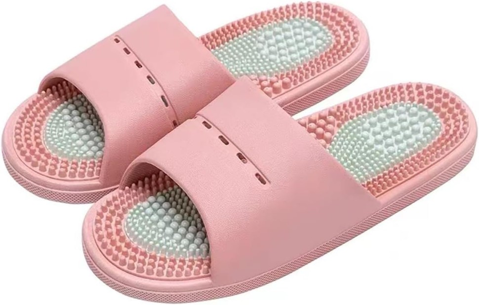 Массажные тапочки Инь-Ян розовые