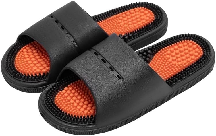 Массажные тапочки Инь-Ян черные Массажные тапочки Инь-Ян черные