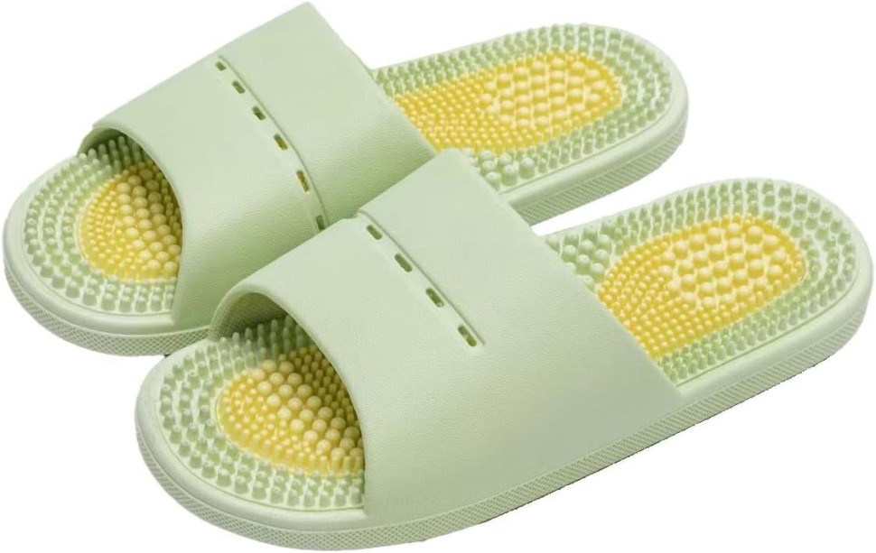 Массажные тапочки Инь-Ян салатовые