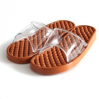 Гелевые массажные тапочки Коричневые мягкие