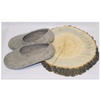 Войлочные домашние  тапочки (Молочные)